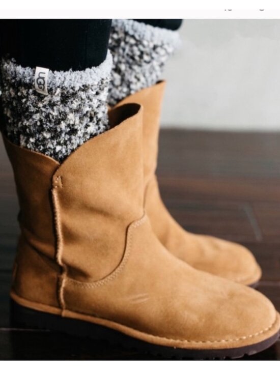 UGG Shoes - UGG | Alida Suede Tan Unlined Boots Size 9